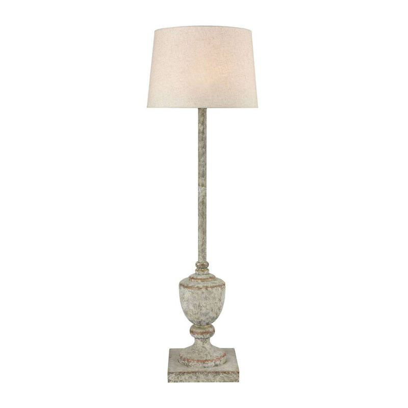 Regus Outdoor Floor Lamp in Grey and Antique White ELK Home | Floor Lamps | Modishstore