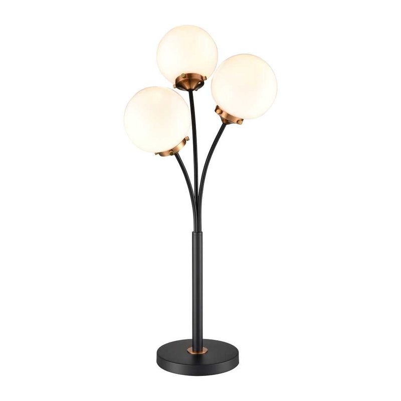Boudreaux 32'' High 3-Light Floor Lamp - Matte Black By ELK |Floor Lamps |Modishstore 