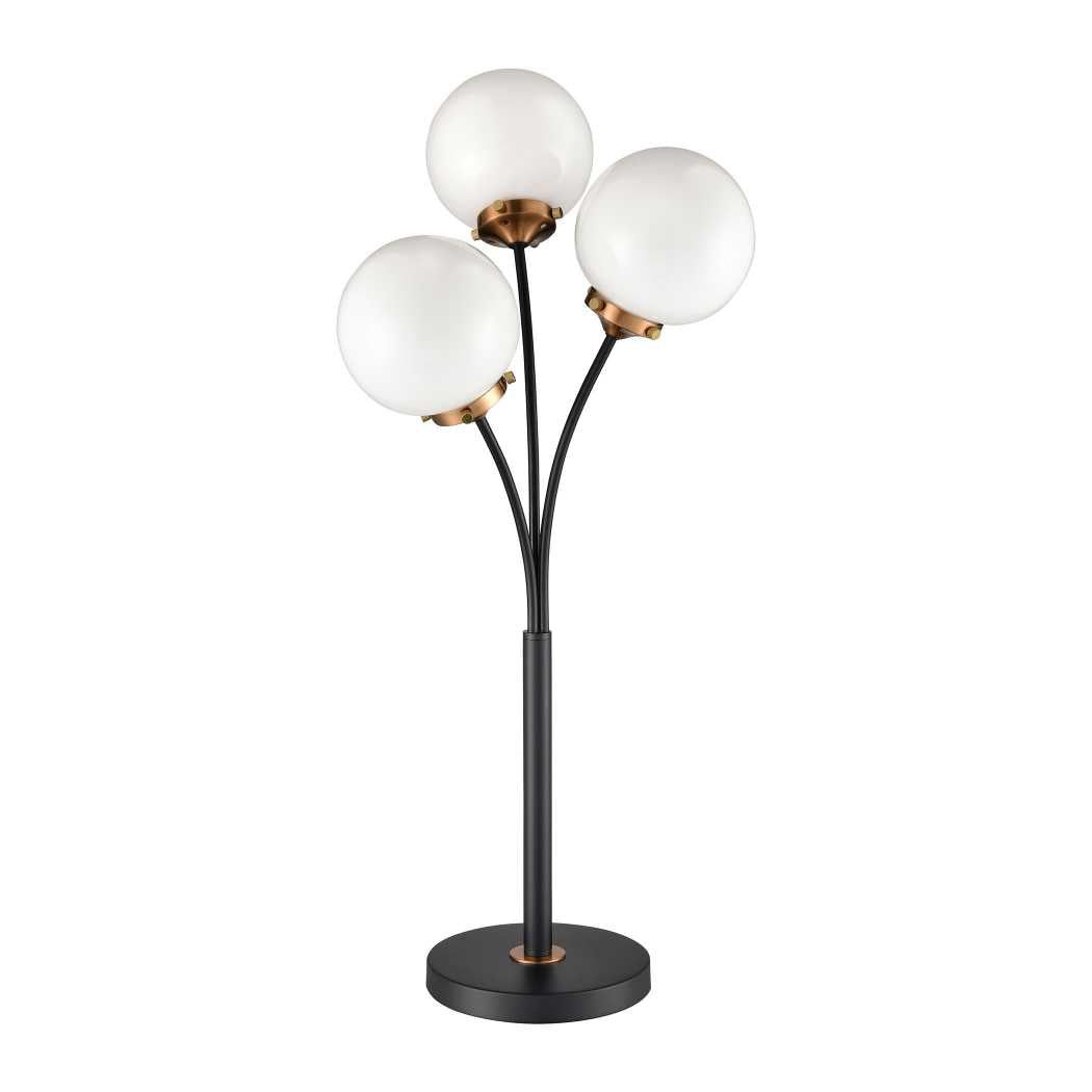 Boudreaux 32'' High 3-Light Floor Lamp - Matte Black By ELK |Floor Lamps |Modishstore - 2
