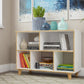 Manhattan Comfort Minetta 5-Shelf Mid Century Low Bookcase | Bookcases | Modishstore