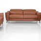 Divani Casa Danis - Modern Cognac Leather Brown Sofa Set | Modishstore | Sofas