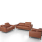 Divani Casa Danis - Modern Cognac Leather Brown Sofa Set-2
