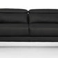 Divani Casa Danis - Modern Black Leather Sofa | Sofas | Modishstore