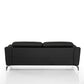 Divani Casa Danis - Modern Black Leather Sofa | Sofas | Modishstore - 3