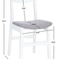 Safavieh Lucca Retro Dining Chair Set Of 2 - White | Dining Chairs | Modishstore - 3