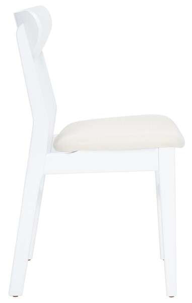 Safavieh Lucca Retro Dining Chair Set Of 2 - White | Dining Chairs | Modishstore - 2