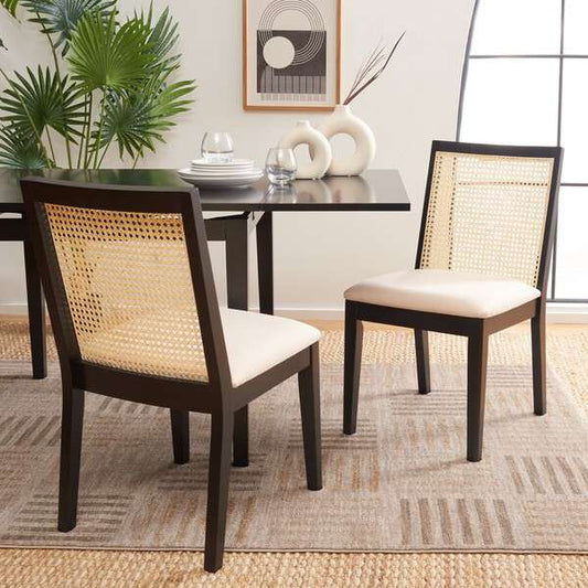 Safavieh Levy Dining Chair Set Of 2 - Black | Dining Chairs | Modishstore