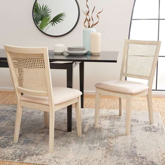 Safavieh Margo Dining Chair Set Of 2 - White Washed | Dining Chairs | Modishstore