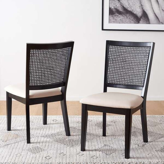 Safavieh Margo Dining Chair Set Of 2 - Black | Dining Chairs | Modishstore