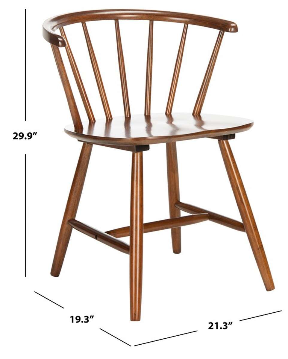 Safavieh Ceres Dining Chair Set Of 2 - Walnut | Dining Chairs | Modishstore - 3