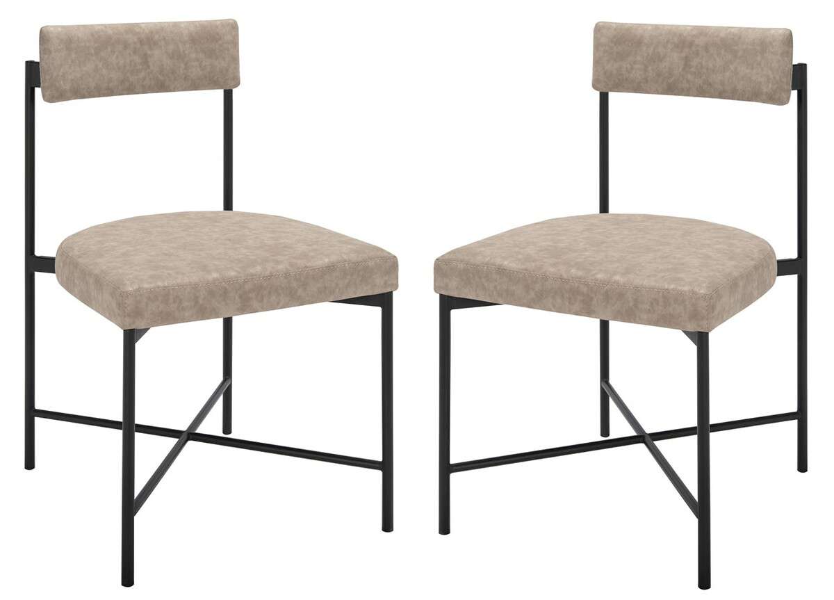Safavieh Archer Dining Chairs Set Of 2 - Light Gray | Dining Chairs | Modishstore - 3