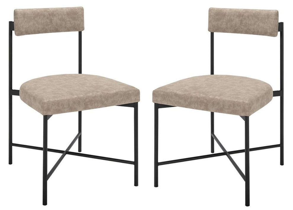 Safavieh Archer Dining Chairs Set Of 2 - Light Gray | Dining Chairs | Modishstore - 3