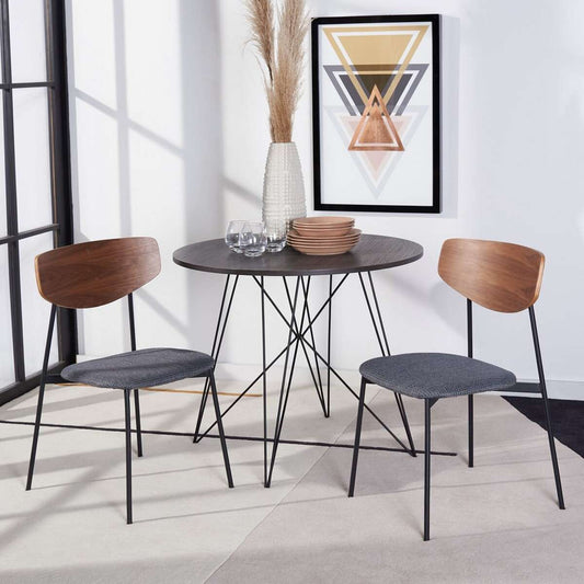 Safavieh Ryker Dining Chair Set Of 2 - Walnut | Dining Chairs | Modishstore