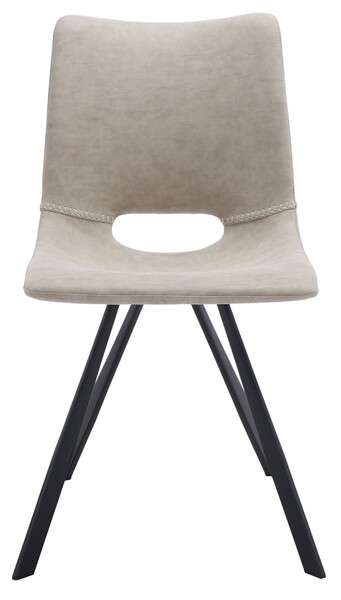 Safavieh Mika Dining Chair Set Of 2 - Stone Gray | Dining Chairs | Modishstore