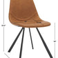 Safavieh Kayne Dining Chair Set Of 2 - Cognac | Dining Chairs | Modishstore - 4