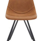Safavieh Kayne Dining Chair Set Of 2 - Cognac | Dining Chairs | Modishstore - 2