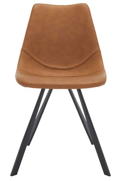Safavieh Kayne Dining Chair Set Of 2 - Cognac | Dining Chairs | Modishstore - 2