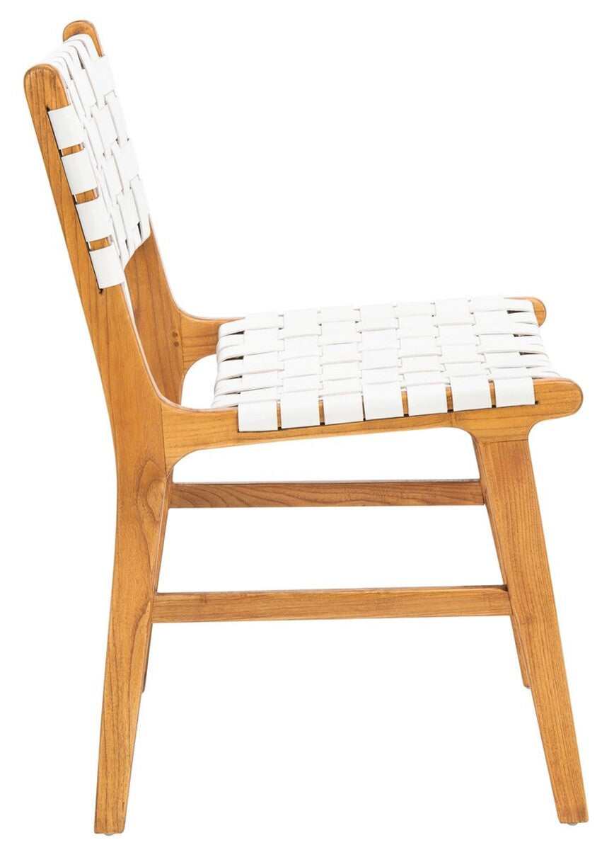 Safavieh Taika Woven Leather Dining Chair- Set of 2 | Dining Chairs | Modishstore - 14