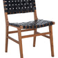 Safavieh Taika Woven Leather Dining Chair- Set of 2 | Dining Chairs | Modishstore - 22