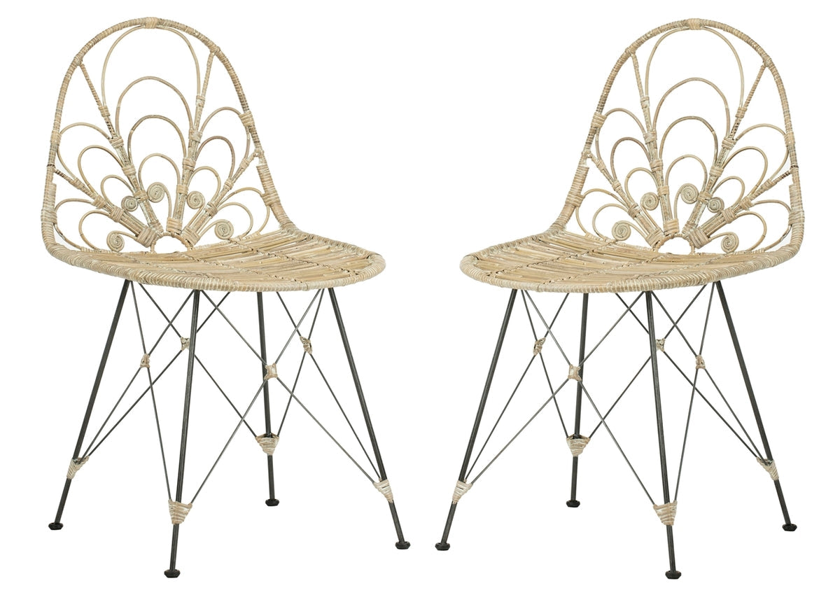 Safavieh Madeline Rattan Dining Chair | Dining Chairs | Modishstore - 1