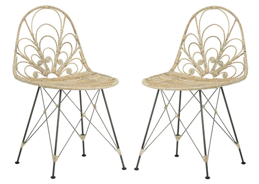 Safavieh Madeline Rattan Dining Chair | Dining Chairs | Modishstore - 1