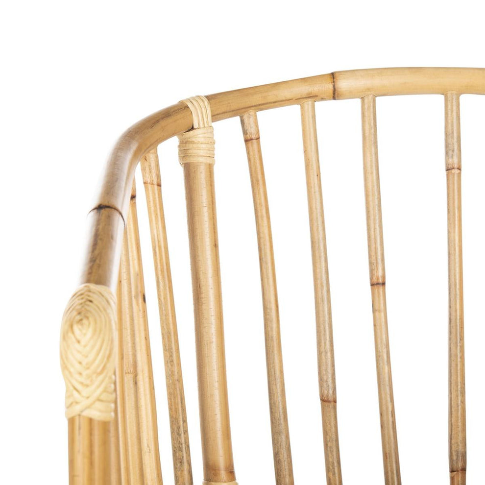 Safavieh Siena Rattan Barrel Dining Chair | Dining Chairs | Modishstore - 3