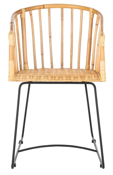 Safavieh Siena Rattan Barrel Dining Chair | Dining Chairs | Modishstore