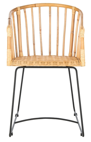 Safavieh Siena Rattan Barrel Dining Chair | Dining Chairs | Modishstore - 1