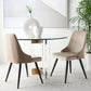 Safavieh Zoi Upholstered Dining Chair Set Of 2 - Taupe | Dining Chairs | Modishstore - 4