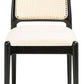 Safavieh Reinhardt Rattan Dining Chair Set Of 2 - Black | Dining Chairs | Modishstore