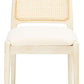 Safavieh Reinhardt Rattan Dining Chair Set Of 2 - White | Dining Chairs | Modishstore