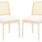 Safavieh Reinhardt Rattan Dining Chair Set Of 2 - White | Dining Chairs | Modishstore - 2