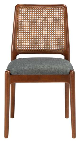 Safavieh Reinhardt Rattan Dining Chair Set Of 2 - Brown | Dining Chairs | Modishstore