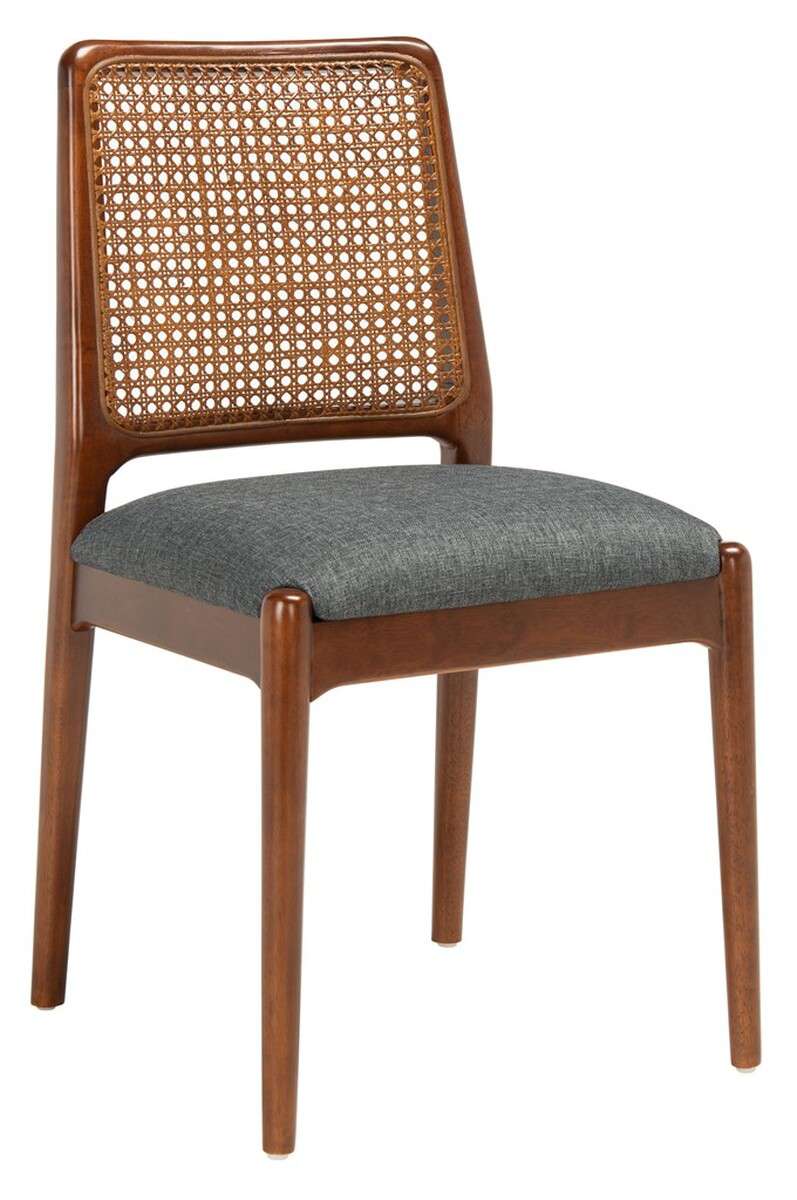 Safavieh Reinhardt Rattan Dining Chair Set Of 2 - Brown | Dining Chairs | Modishstore - 3