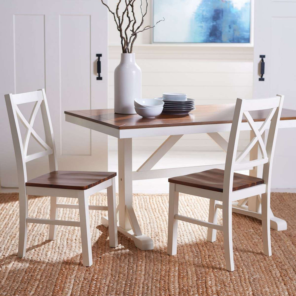 Safavieh Akash Dining Chair Set Of 2 - White | Dining Chairs | Modishstore - 4
