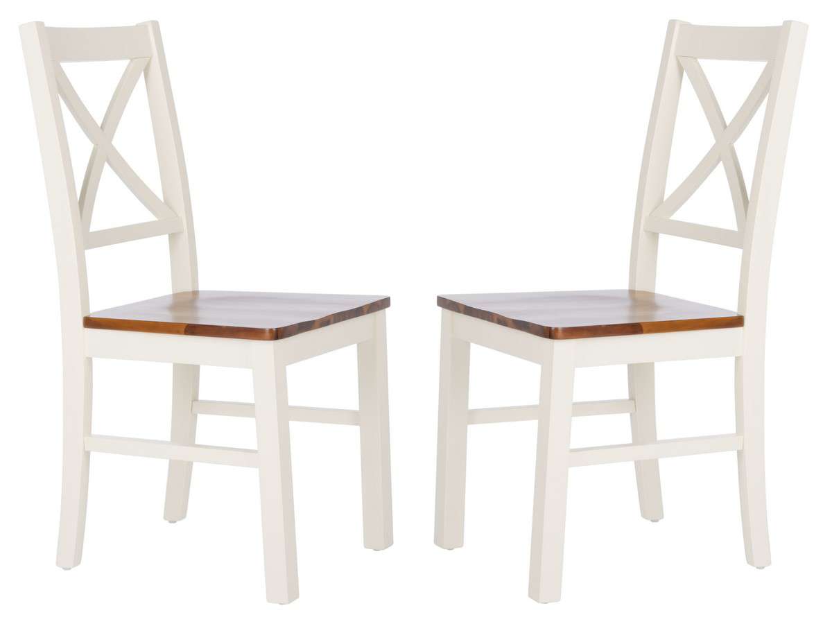 Safavieh Akash Dining Chair Set Of 2 - White | Dining Chairs | Modishstore - 2