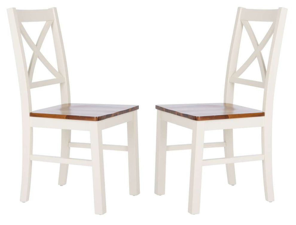 Safavieh Akash Dining Chair Set Of 2 - White | Dining Chairs | Modishstore - 2