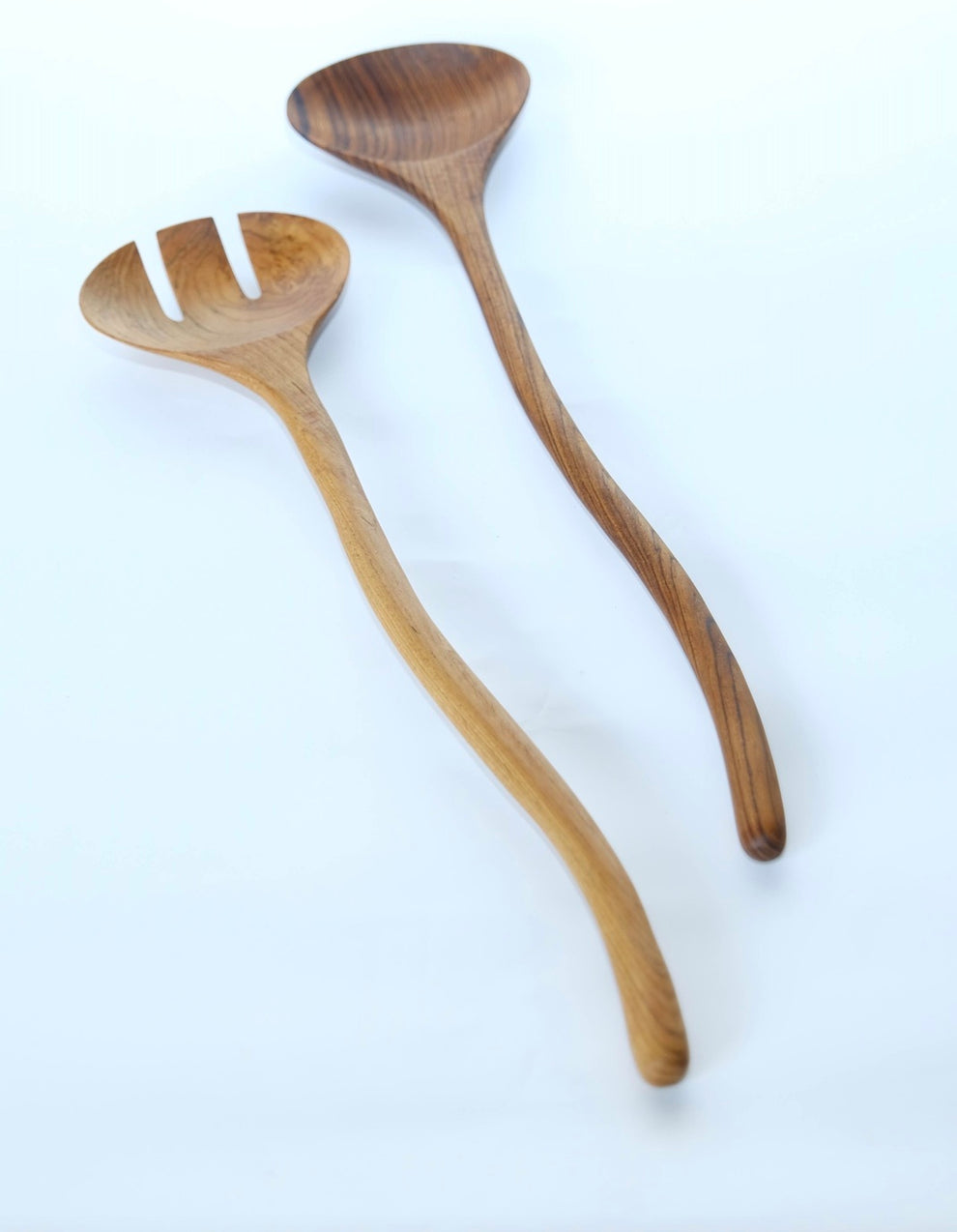 Sakura Teak Serving Spoon Collection : Set of 6   AL364 | Dinnerware | Modishstore-3