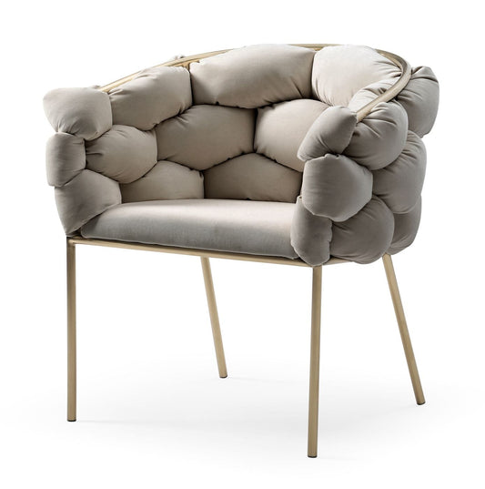 Modrest Debra - Modern Grey Fabric Dining Chair | Dining Chairs | Modishstore