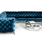 Divani Casa Delilah Modern Blue Fabric Sectional Sofa-5