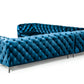 Divani Casa Delilah Modern Blue Fabric Sectional Sofa-6