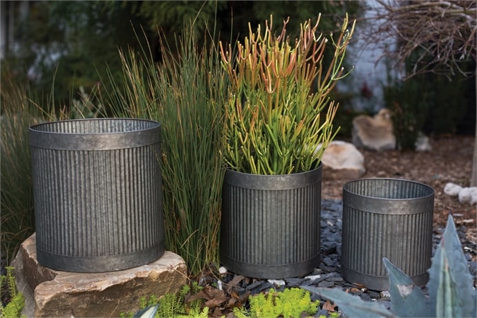 Derby Collection Pot Set of 4 By Accent Secor | Outdoor Planters, Troughs & Cachepots | Modishstore - 8