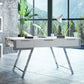 Modrest Dessart Modern White Gloss Desk | Modishstore | Desks