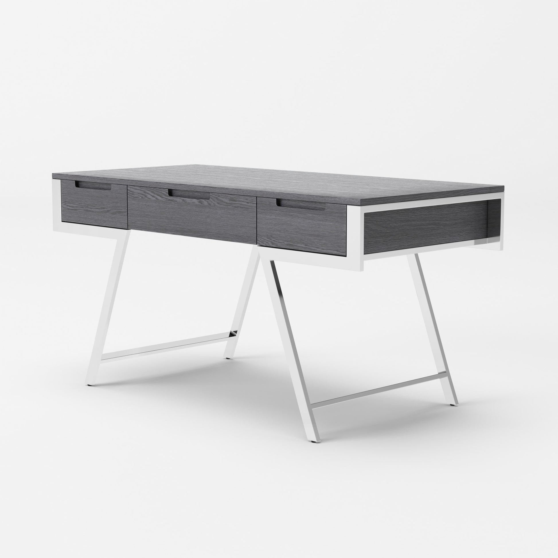 Modrest Dessart - Modern Elm Grey Office Desk-3