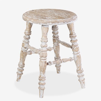 Promenade Mindi Wood Antique Counter Stool by Jeffan | Counter Stools | Modishstore - 5