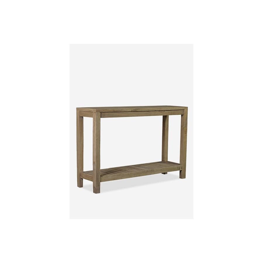 (LS) Promenade Mindi Wood Console with Shelf,K/D System by Jeffan | Console Tables | Modishstore
