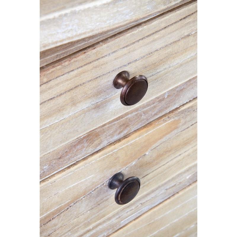 Promenade Wood- Rubber 3 Drawer Accent Table by Jeffan | Accent Tables | Modishstore - 6