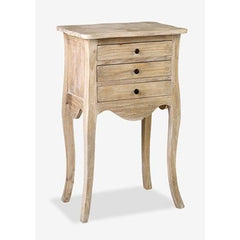 Promenade Wood- Rubber 3 Drawer Accent Table by Jeffan