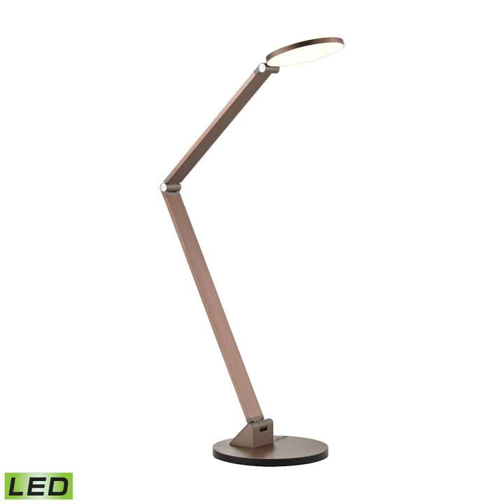 Mono Disc Elbow Desk Integrated LED Lamp ELK Home | Desk Lamps | Modishstore
