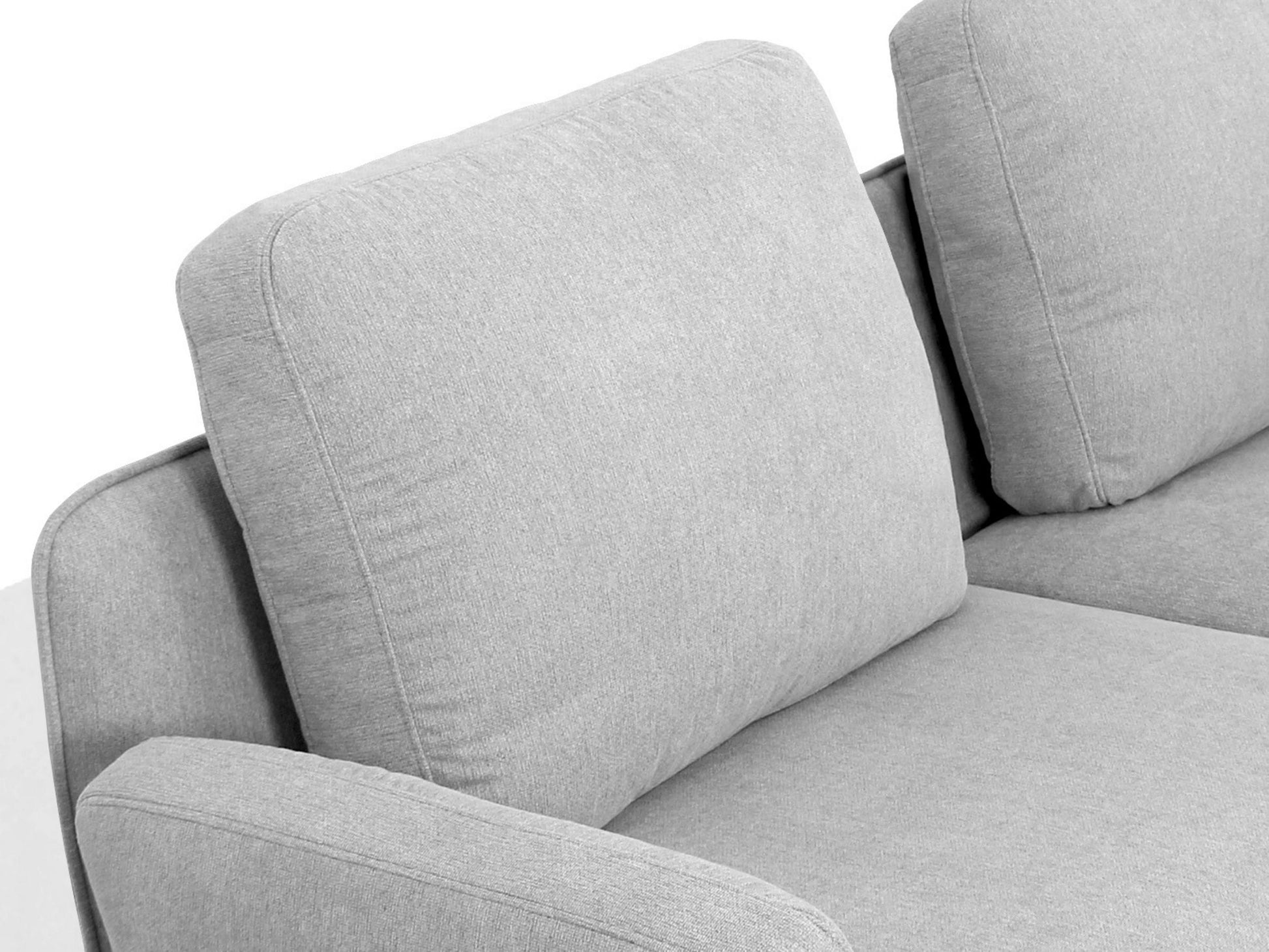 Divani Casa Dolly - Modern Light Grey Fabric Sofa-4